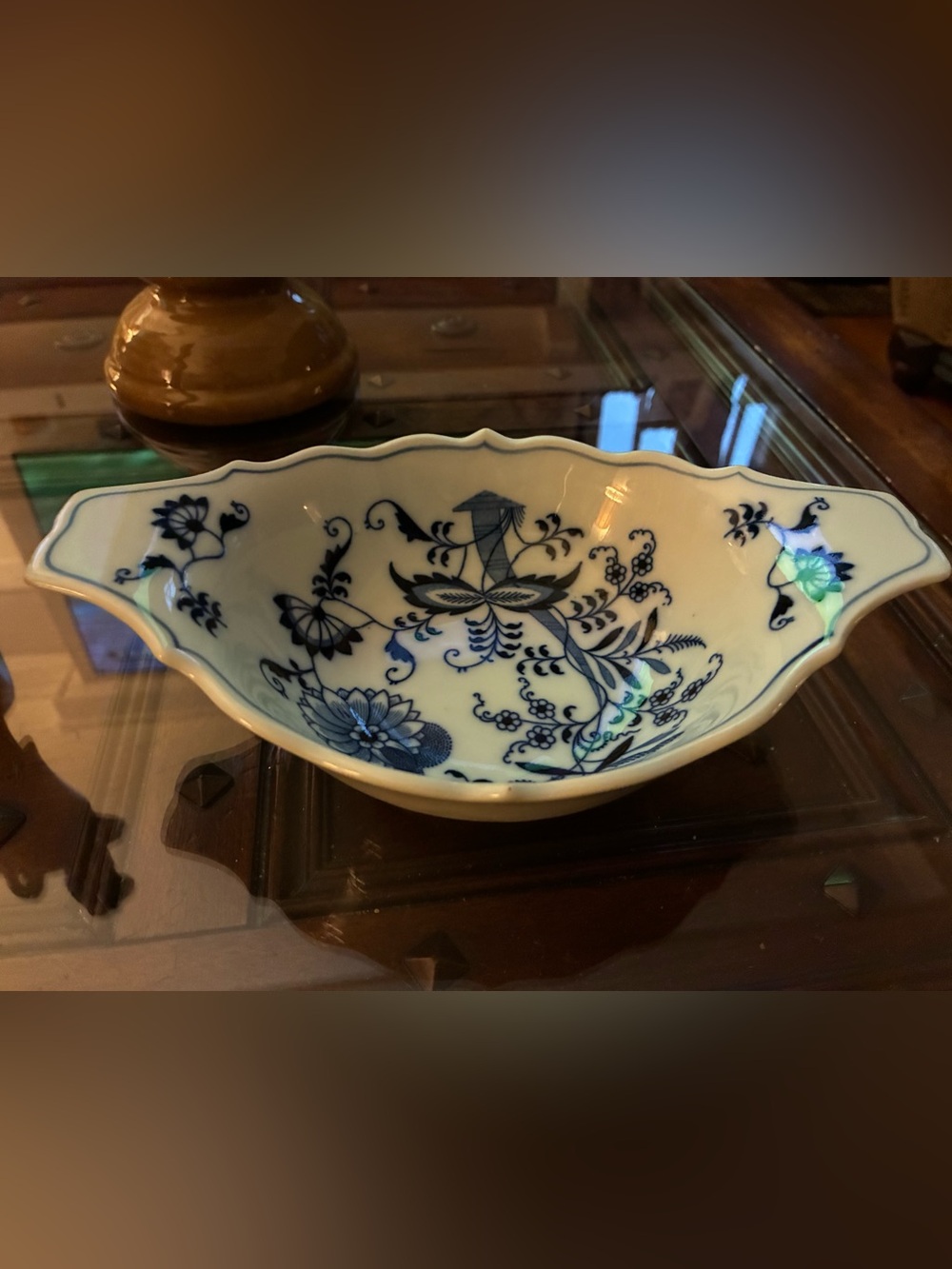 Vintage Blue Danube Porcelain Au Gratin Serving Bowl - Classic Tableware